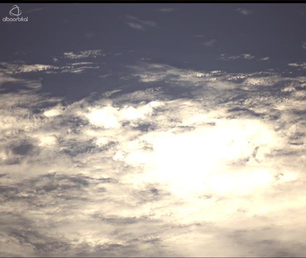 Cloud cover photographed from orbit
