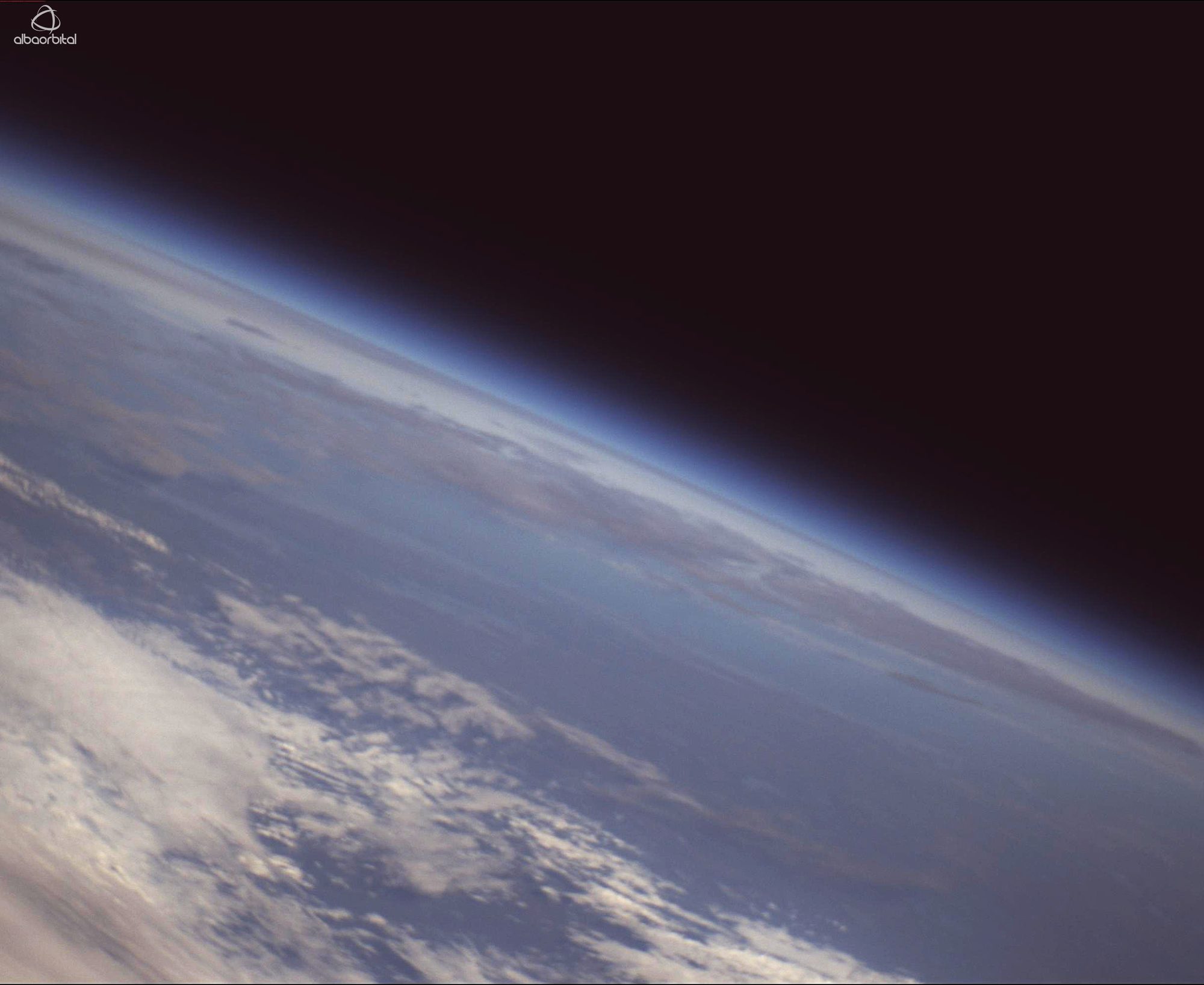 Earth's limb photographed by Unicorn-2